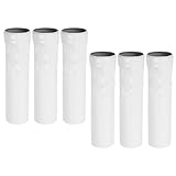 LIFKICH Kerzenrohre 6 Stück Weiß Metall 25x100mm für E14 Fassungen...