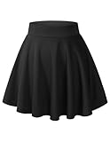 DRESSTELLS Rock Damen Kurz Sommer Minirock Schwarz High Waist Tennisrock...