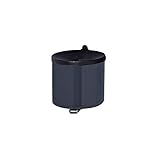 Sicherheits-Wandascher, Höhe 145 mm, Ø 150 mm, Stahlblech, graphit -...