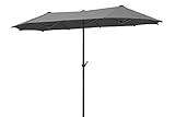 Schneider Sonnenschirm Salerno, anthrazit, 320 x 150 cm, rechteckig,...