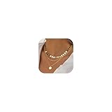 LOLIAS Kette Gold Damen Layering Halskette Damen 18k Goldkette Wasserfest...