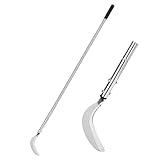 Unkrautsichel, Stahlgrassichel mit gezackter zweischneidiger Klinge,...