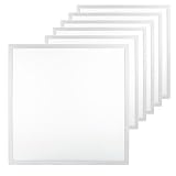 LUXULA 6x LED Panel 62x62cm Rasterleuchte - 36W 3600lm - 4000K Neutralweiß...