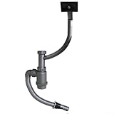 Ablaufrohr-Armaturen-Set für die Küche, mit Überlauf, flexibel,...