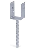 Alberts 214234 U-Pfostenträger | mit Betonanker aus Riffelstahl |...