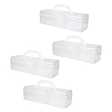 Gadpiparty 4 Stück Teiliges Transparente Küchenbesteck Aufbewahrungsboxen...