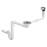 hansgrohe Manuelle Ab- und Überlaufgarnitur für Einzelbecken, edelstahl,...