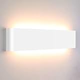 Lightess 18W 40CM Wandlampe LED Innen Modern Wandleuchte Weiß Up Down...
