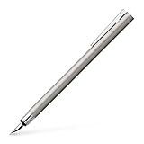 Faber-Castell 342100 - Füller Neo Slim Edelstahl, Federbreite M, silber...