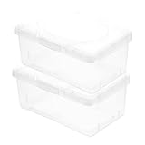 LOORGVEL 2 Stück Feuchttuchbox Transparent 1400 ml mit Deckel aus...