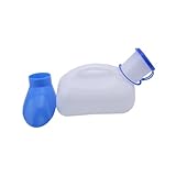 INOOMP Urinalflasche mit Deckel 1000 Ml aus Kunststoff Großes...