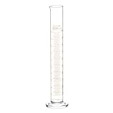 QWORK® 1 x Glasmesszylinder 100 ml, Borosilikatglas, dicke Wand,...