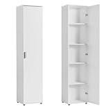 Home Collective Schmaler Mehrzweckschrank 40 cm breit mit 1 Tür & 4...