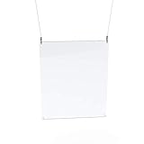 Betriebsausstattung24 Spuckschutz zum hängen - Acrylglas - Hustenschutz -...