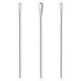 3 x langstielige Metall-Latte-Kaffee-Rührlöffel, 304 Edelstahl,...
