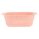 jojofuny Faltbarer Silikon Gärkörbchen Oval Beige Lebensmittelecht...