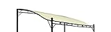 DEGAMO Ersatz Dachplane für Anbaupavillon Mantova 300x250cm, wasserdicht...
