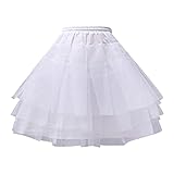 Tüllrock Damen Karneval Lang Elegant Elastisch Hohe Taille Tutu Röcke...