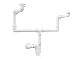 Aqua Bagno Raumsparsiphon Waschtisch - Möbelsiphon - Siphon platzsparend -...