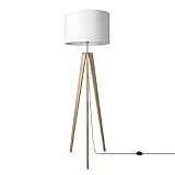 Paco Home Tischleuchte Dreibein Nachttischlampe Stehlampe Schlafzimmer E27...