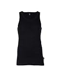 Dilling Merino Unterhemd Herren - Tank Top 100% Bio Wolle Schwarz XL