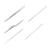 LOORGVEL 5 Stück 5 teiliges Ohrreinigungsset aus Edelstahl mit...
