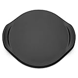 Weber 8831 Premium Pizzastein rund 26 cm, Schwarz, 27,5 x 27,1 x 30