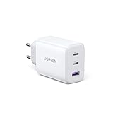 UGREEN USB C Ladegerät 65W 3-Port USB-C Netzteil PPS Schnellladegerät PD...