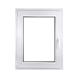 ECOPROF Kellerfenster | Langlebiges Kunststoff-Fenster | Maße 70x90 cm...