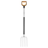 Fiskars Spatengabel für harte, steinige Böden, Mit 4 Zinken, Länge: 120...