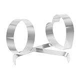 Mikinona 2 Stück Teiliges Eierform set aus Dickem Edelstahl Herz Rundform...