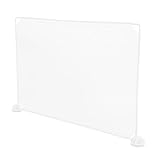 Abaodam Transparente Trennwand aus Kunststoff 30x45cm mit Befestigung Clips...