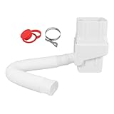 SEWACC Regenwassersammler mit Schlauch Verstellbarer PVC Umlenker für...