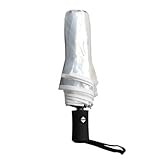 SHITOOMFE Transparenter Automatischer Regenschirm - Dreifache, Modische...