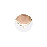 HSWYFCJY Kette Herren mit Buchstaben L Gold Edelstahl Halskette Herren...