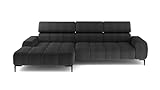 DomiMeble Ecksofa Plaza L - funktional - komfortable Schlaffunktion,...