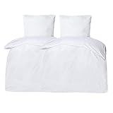 Moon Classic - 2er Pack Hotelbettwäsche Linon aus 100% Baumwolle -...