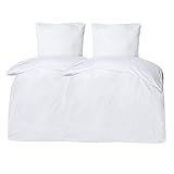 MOON Classic - 2er Pack Hotelbettwäsche Linon aus 100% Baumwolle -...