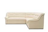 DOMO. collection Ecksofa Berlin, zeitlose Leder-Eckcouch mit hochwertiger...