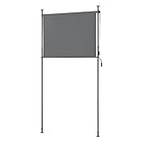 pro.tec Außenrollo Cimarra 150 x 270 cm Balkonrollo Senkrechtmarkise mit...