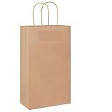 SKM Papiertragetaschen 50 STK. mit Henkeln Braun 21x11x36 cm,Kunst &...
