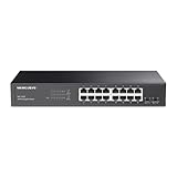 Mercusys MS116GS 16-Port Gigabit Switch, Unmanaged Netzwerk-Switch, für...