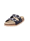 Superfit Jungen Fussbettpantoffel Pantoffeln, Blau 8000 25, 35 EU