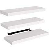 STOREMIC Wandregal, Regale Weiß Wand 38cm, 3er-Set Schweberegal Weiss,...