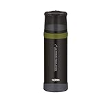 THERMOS MOUNTAIN BEVERAGE BOTTLE 0,75l, black, Thermosflasche Edelstahl mit...