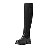 DREAM PAIRS Damen Over-The-Knee-Stiefel Oberschenkelhohe Frau Stiefel...