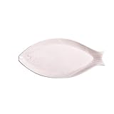 16 Zoll Ovaler Fischteller Aus Keramik, WeißEr Servierplatte FüR...