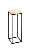 HAKU Möbel Blumensäule Eiche, schwarz, MDF, Metall - Maße: B 19 cm x H...