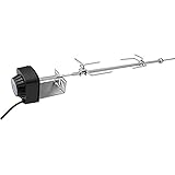 HOME It® XXL Drehspieß für Gasgrill mit Motor - Extra Langer Grillspieß...