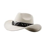 Zeizafa Verstellbarer Westernhut Verstellbares Band Atmungsaktiver Stoff...